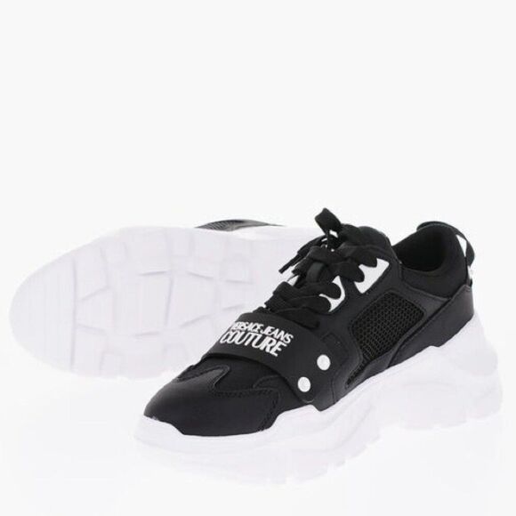 VERSACE Low-Top Chunky Sneakers in Black /White, New, Size EU 42 - Picture 9 of 9